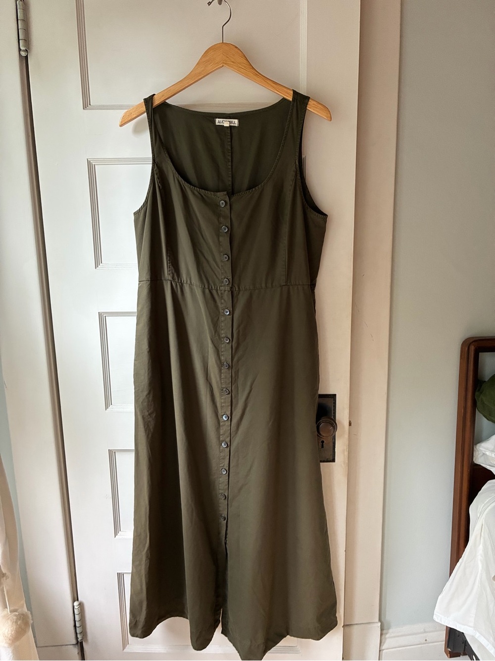 Alex Mill Piper Dress - Olive Green